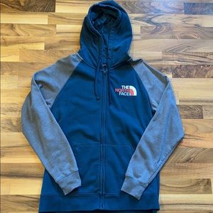 The North Face Women’s fleece lined zip up hoodie